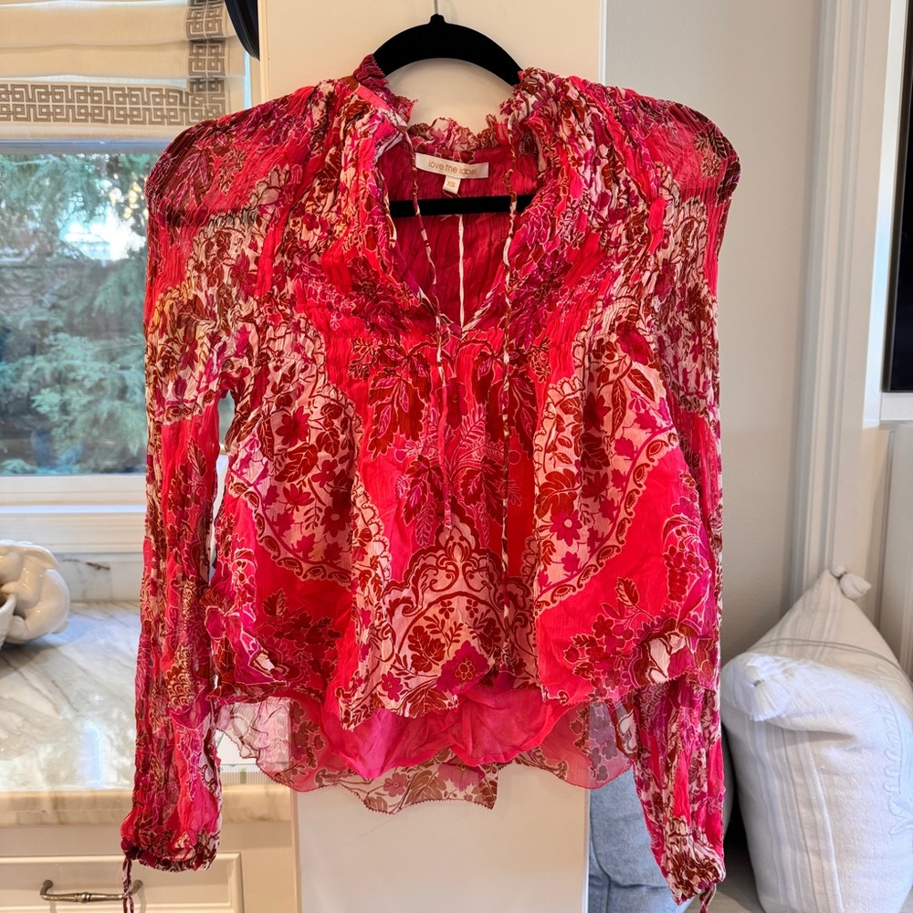 Love the Label Paisley Pink Blouse